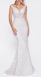 new off  white bridal gown, formal wedding dress